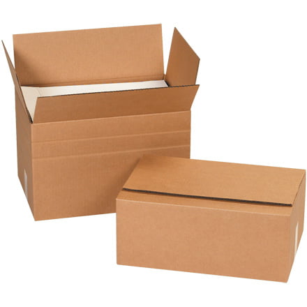Pack of 25 BOX USA Multi-Depth Corrugated Boxes Kraft 11 1/4 x 8 3/4 x 6 